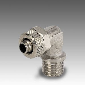 Codo macho con rosca metrica C5/C